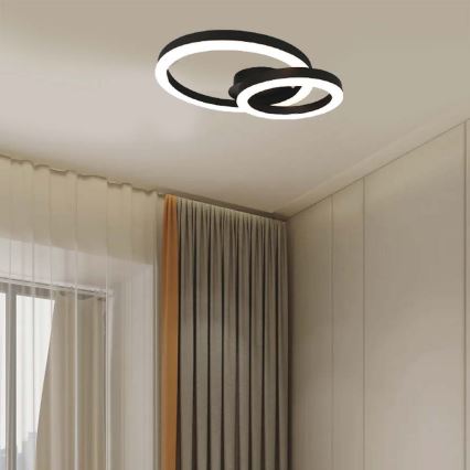 Plafoniera LED LED/20W/230V 3000K nero