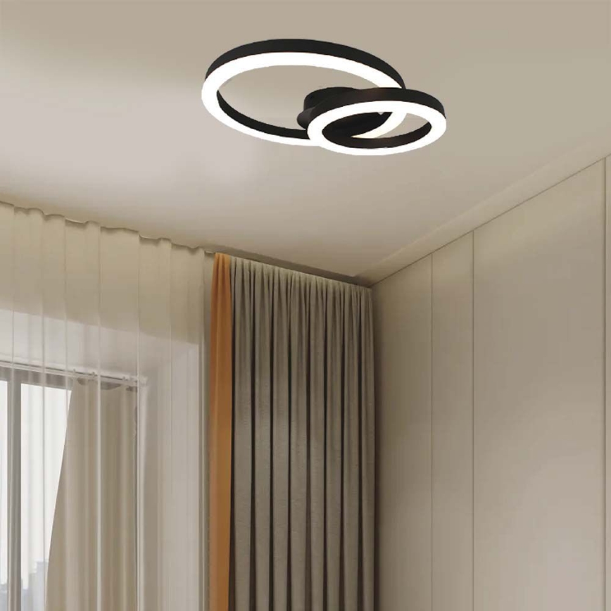 Plafoniera LED LED/20W/230V 3000K nero