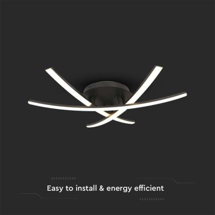 Plafoniera LED LED/20W/230V 3000K nero