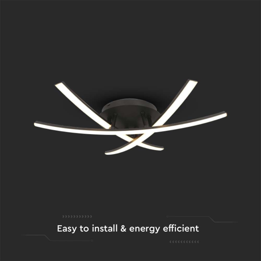 Plafoniera LED LED/20W/230V 3000K nero
