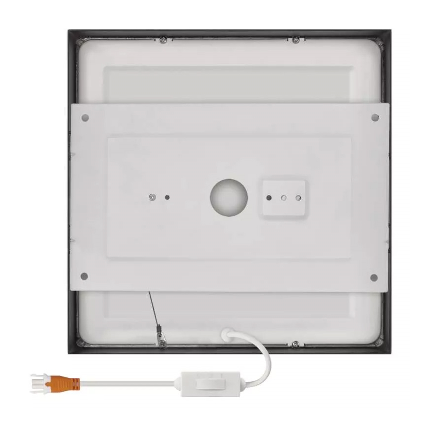 Plafoniera LED NEXXO LED/21W/230V 3000/3500/4000K 22,5x22,5 cm nera
