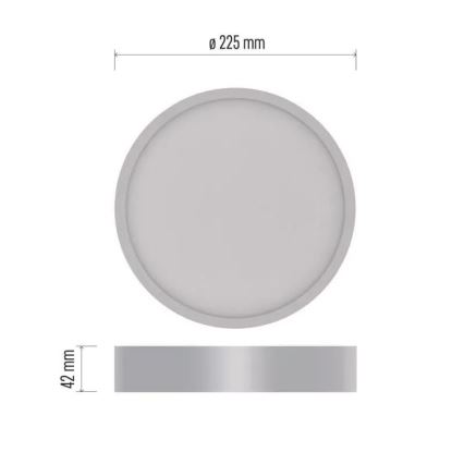 Plafoniera LED NEXXO LED/21W/230V 3000/3500/4000K d. 22,5 cm bianco