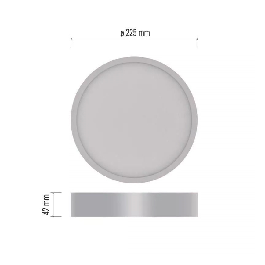 Plafoniera LED NEXXO LED/21W/230V 3000/3500/4000K d. 22,5 cm bianco