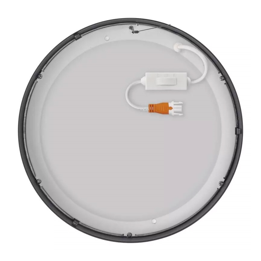 Plafoniera LED NEXXO LED/21W/230V 3000/3500/4000K d. 22,5 cm nero