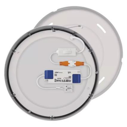 Plafoniera LED NEXXO LED/21W/230V 3000/3500/4000K diametro 22,5 cm cromo lucido