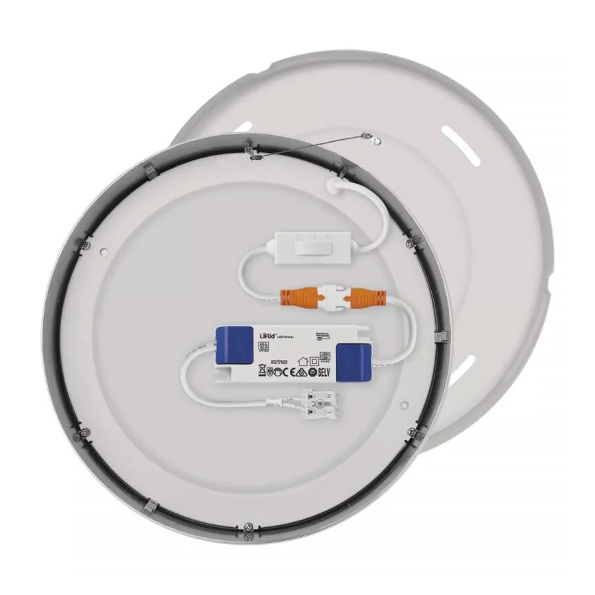 Plafoniera LED NEXXO LED/21W/230V 3000/3500/4000K diametro 22,5 cm cromo lucido