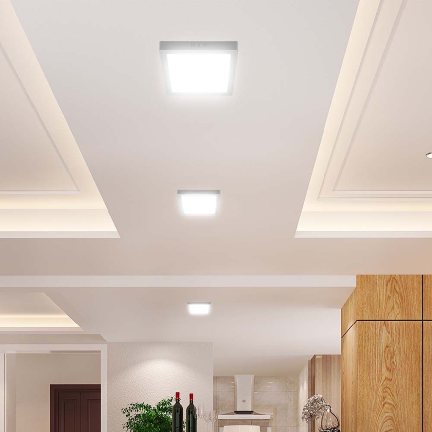 Plafoniera LED LED/24W/230V 3000K 28,7x28,7 cm bianco