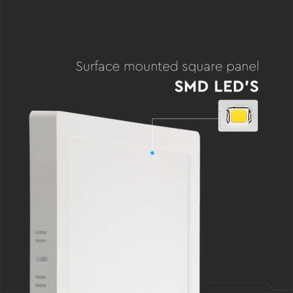 Plafoniera LED LED/24W/230V 3000K 28,7x28,7 cm bianco