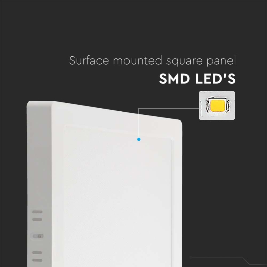 Plafoniera LED LED/24W/230V 3000K 28,7x28,7 cm bianco