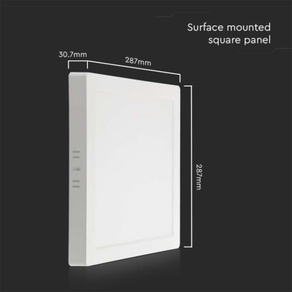 Plafoniera LED LED/24W/230V 3000K 28,7x28,7 cm bianco