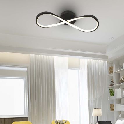Plafoniera LED LED/24W/230V 3000K nero