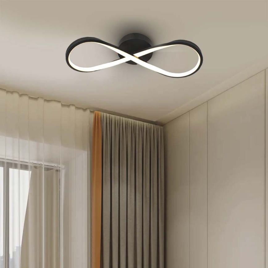 Plafoniera LED LED/24W/230V 3000K nero