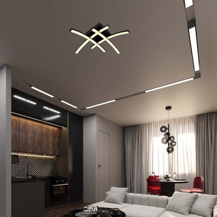 Plafoniera LED LED/24W/230V 3000K nero