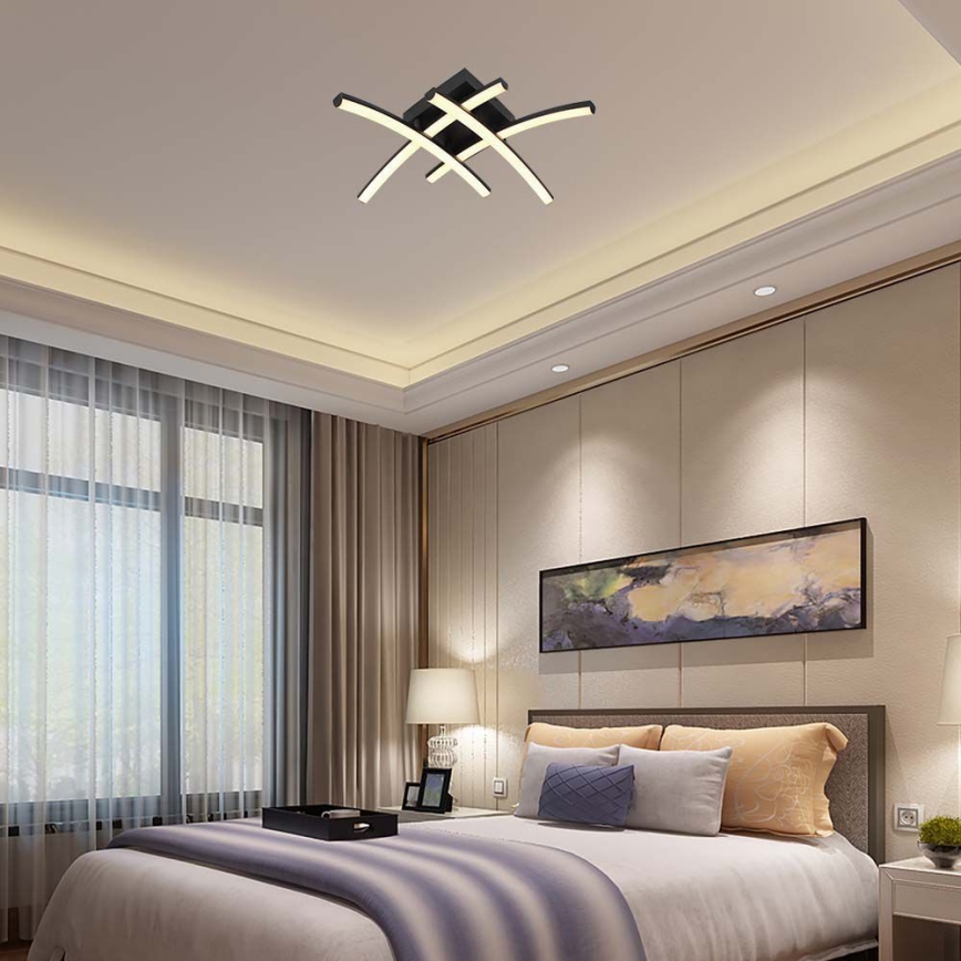 Plafoniera LED LED/24W/230V 3000K nero
