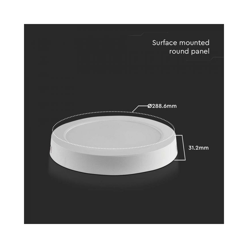 Plafoniera LED LED/24W/230V 4000K diametro 28,9 cm