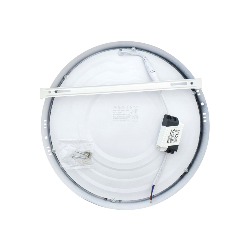 Plafoniera LED LED/24W/230V 4200K diametro 28,5 cm bianco