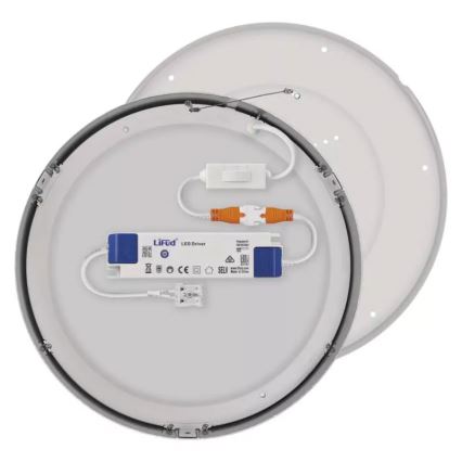 Plafoniera LED NEXXO LED/28,5W/230V 3000/3500/4000K diametro 30 cm cromo lucido