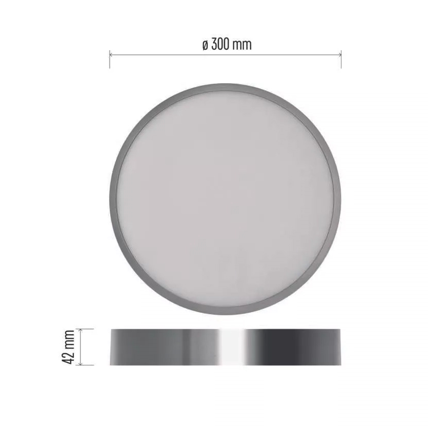 Plafoniera LED NEXXO LED/28,5W/230V 3000/3500/4000K diametro 30 cm cromo lucido