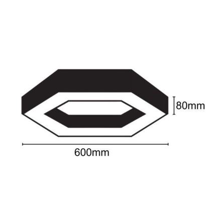 Plafoniera LED LED/28W/230V 4000K diametro 60 cm