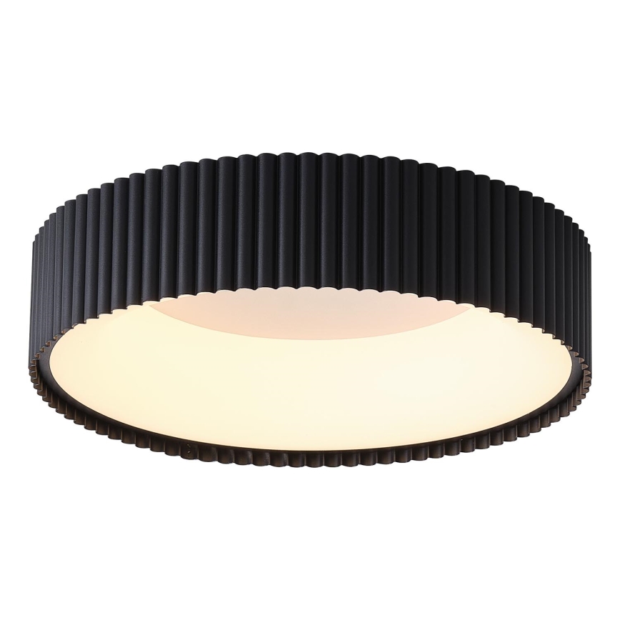 Plafoniera LED LED/30W/230V 3000K nero diametro 46 cm