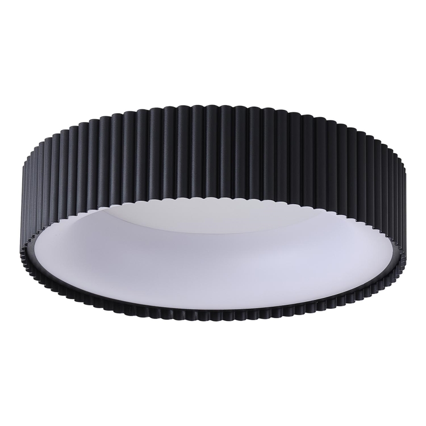 Plafoniera LED LED/30W/230V 3000K nero diametro 46 cm
