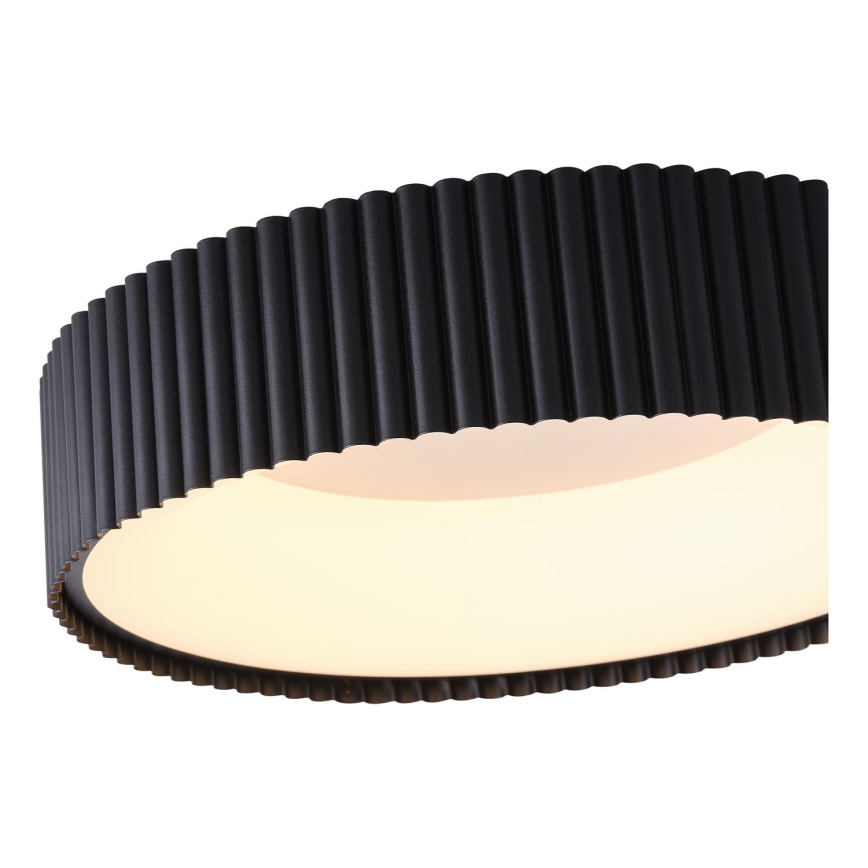 Plafoniera LED LED/30W/230V 3000K nero diametro 46 cm