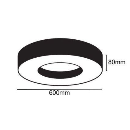 Plafoniera LED LED/30W/230V 4000K diametro 60 cm