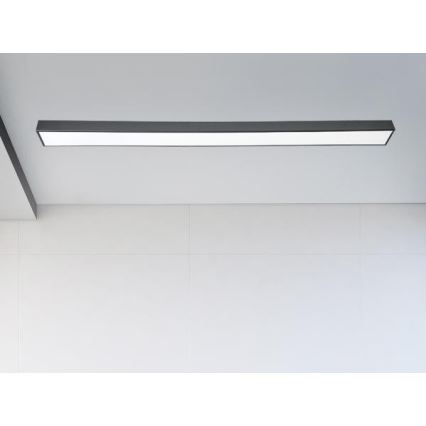 Plafoniera LED LED/32W/230V 4000K 120x7 cm nero
