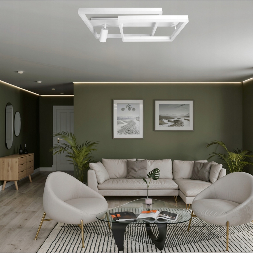 Plafoniera LED LED/38W/230V + 1xGU10/30W bianca