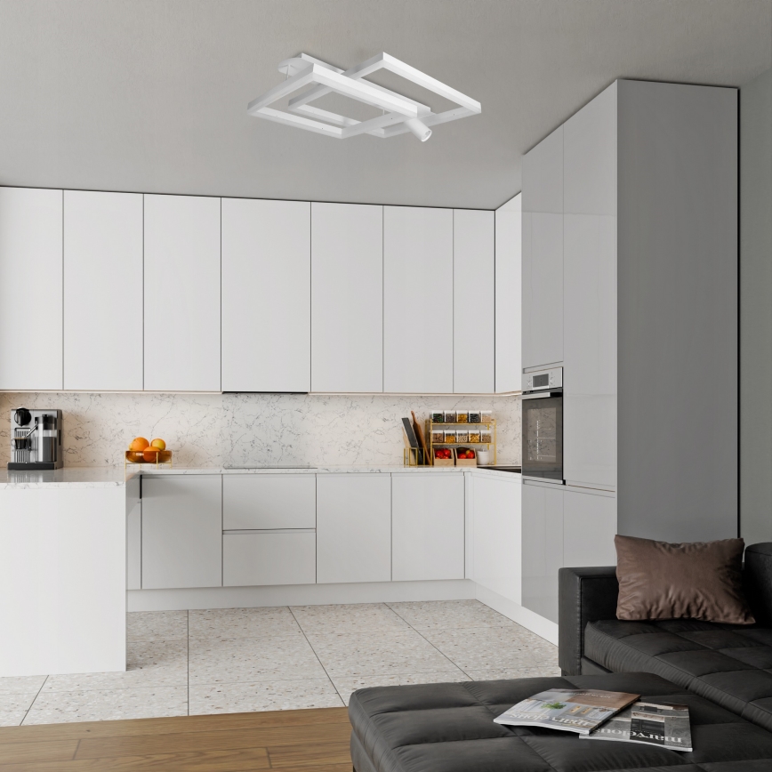 Plafoniera LED LED/38W/230V + 1xGU10/30W bianca