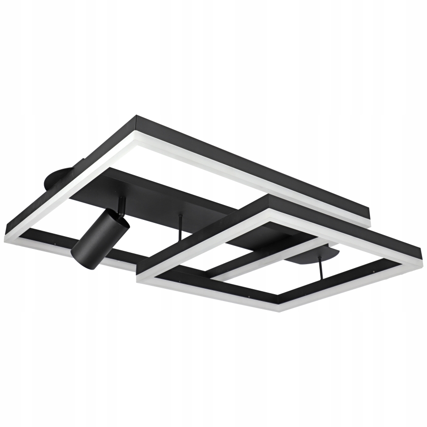 Plafoniera LED LED/38W/230V + 1xGU10/30W nera