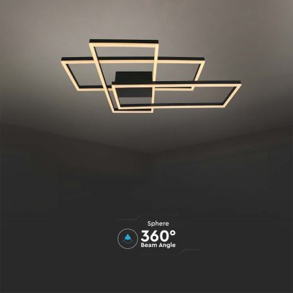 Plafoniera LED LED/47W/230V 3000K nero