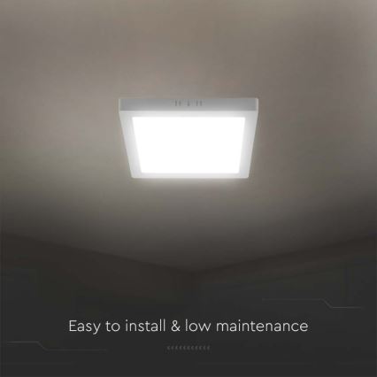 Plafoniera LED LED/6W/230V 6500K 12x12 cm bianco