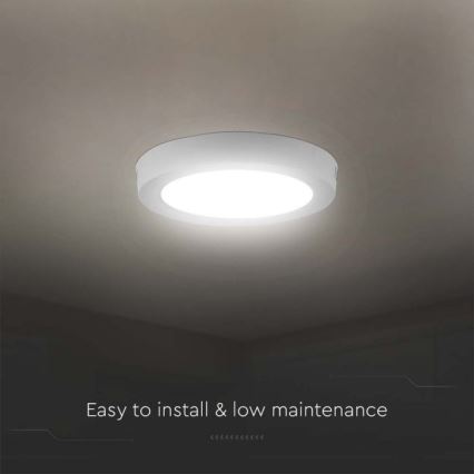 Plafoniera LED LED/6W/230V 6500K diametro 12 cm bianco