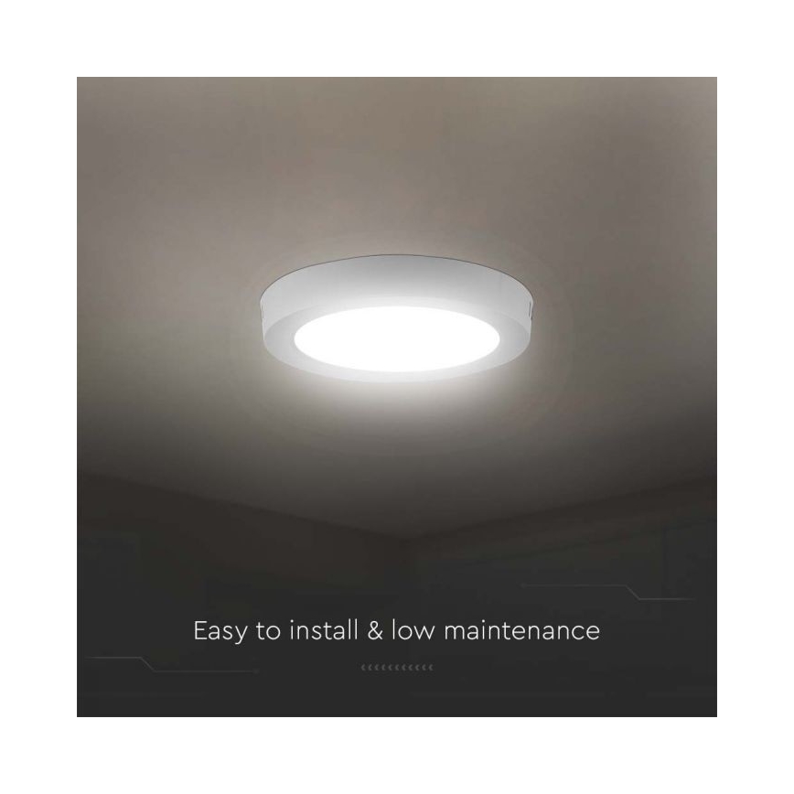 Plafoniera LED LED/6W/230V 6500K diametro 12 cm bianco