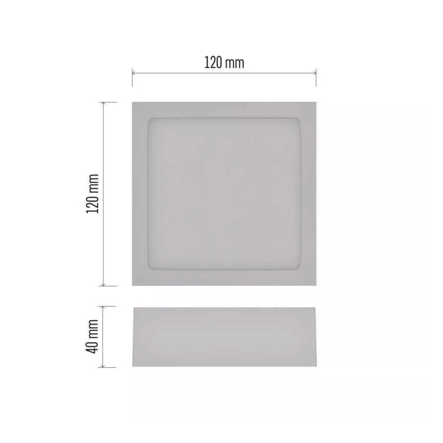 Plafoniera LED NEXXO LED/7,6W/230V 3000/3500/4000K 12x12 cm bianca