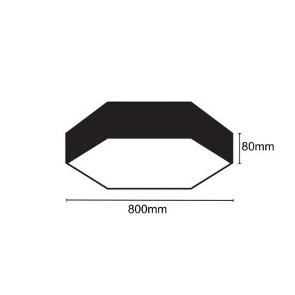 Plafoniera LED LED/70W/230V 4000K diametro 80 cm