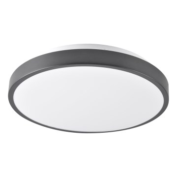 Plafoniera LED LIBRA 15W/230V 4000K Ø 29 cm nera