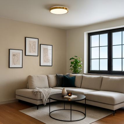 Plafoniera LED LIBRA LED/15W/230V 4000K Ø 29 cm dorata
