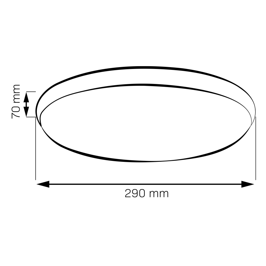 Plafoniera LED LIBRA LED/15W/230V 4000K Ø 29 cm dorata