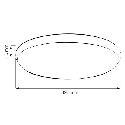 Plafoniera LED LIBRA LED/24W/230V 4000K Ø 39 cm cromo lucido