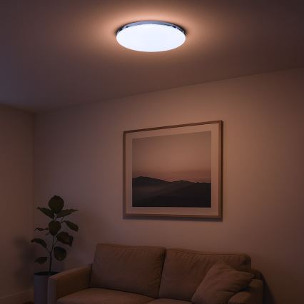 Plafoniera LED MAYA LED/36W/230V Ø 50 cm cromo lucido