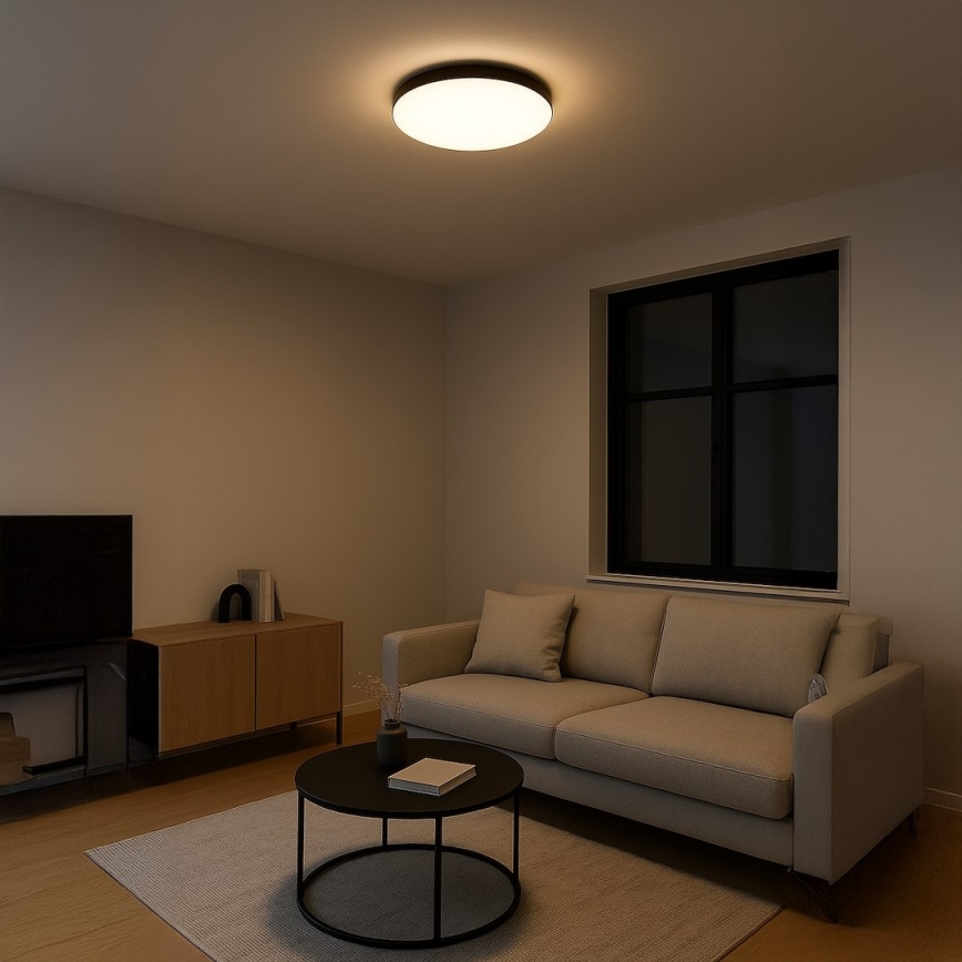 Plafoniera LED MAYA LED/36W/230V Ø 50 cm nera