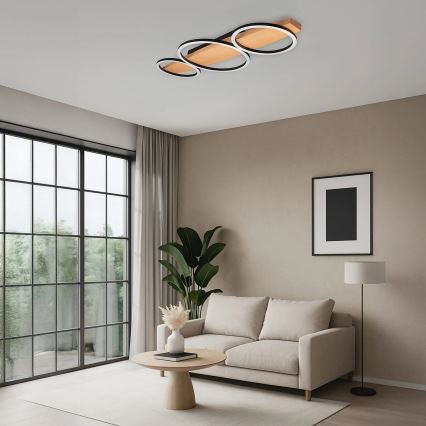 Plafoniera LED MELISA LED/28W/230V 26,5x70 cm pino