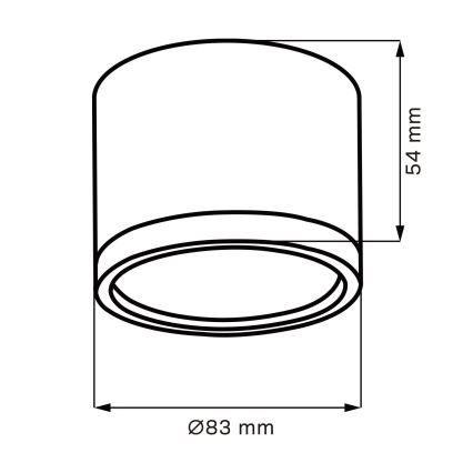 Plafoniera LED MIRELLA 1xGX53/6W/230V cromo opaco