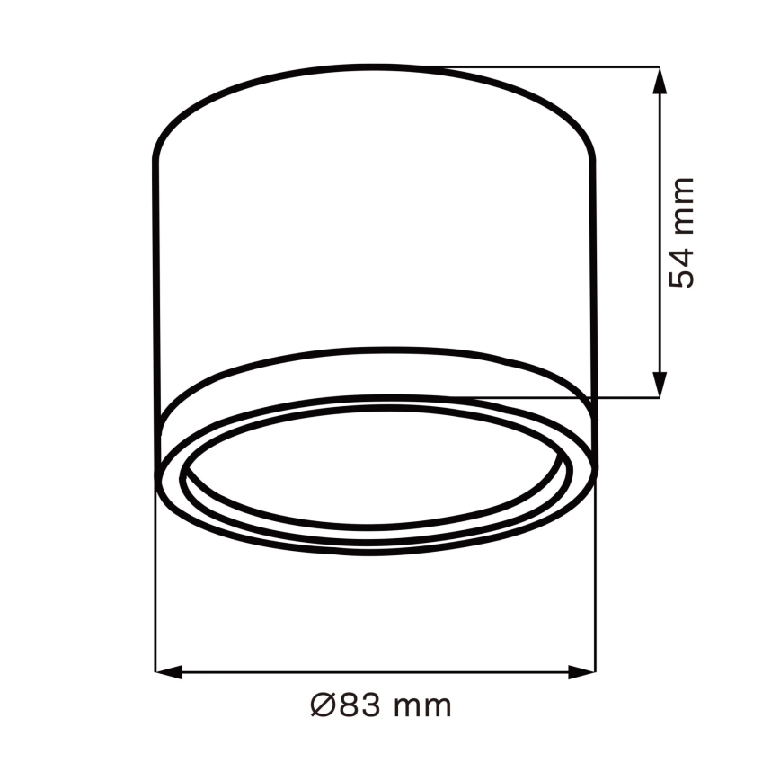 Plafoniera LED MIRELLA 1xGX53/6W/230V cromo opaco