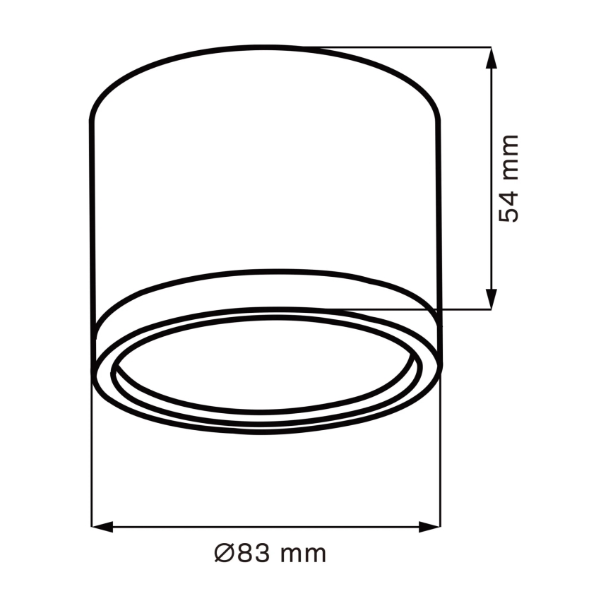 Plafoniera LED MIRELLA 1xGX53/6W/230V nero/oro