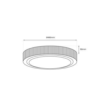 Plafoniera LED MIRI LED/34W/230V diametro 49 cm