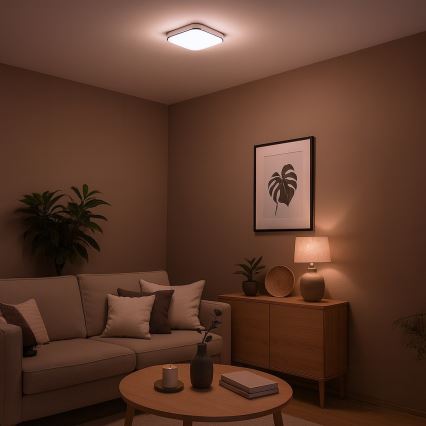 Plafoniera LED NEMO LED/11W/230V 26x26 cm finitura cromata lucida