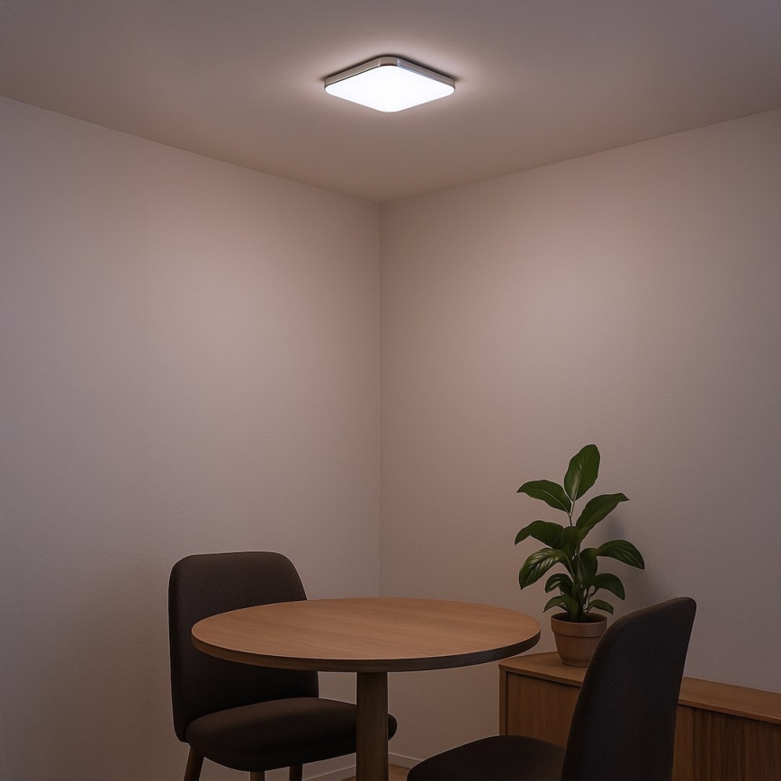 Plafoniera LED NEMO LED/11W/230V 26x26 cm finitura cromata lucida